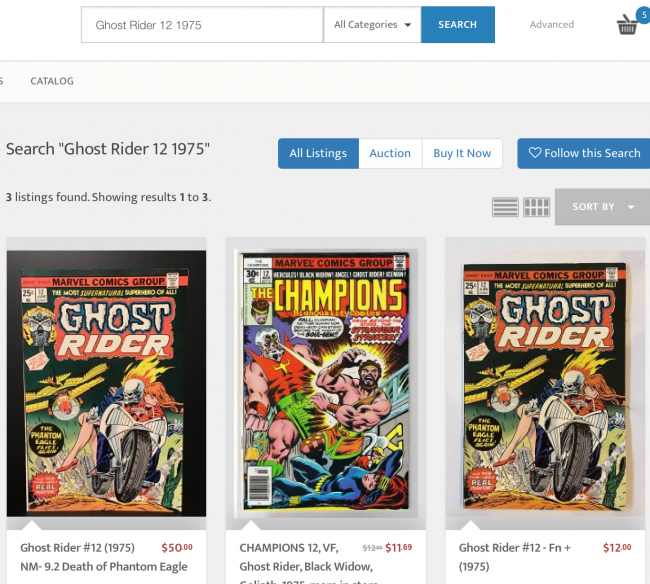 Search Ghost Rider 12 1975  HipComic